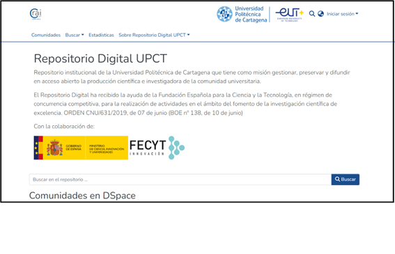 Actualización del Repositorio Digital UPCT